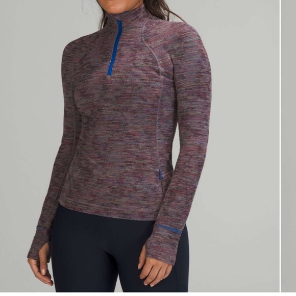 Lululemon Its Rulu Run Half-Zip size 2Women's Multicolor Long Sleeve Top - Picture 4 of 13